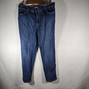 Gloria Vanderbilt Jeans Women's Sz 16 Amanda Dark Wash Normcore Cute Trendy Nice
